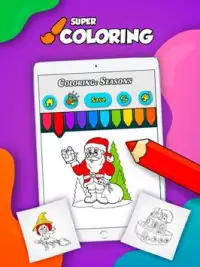 Super Coloring: Seasons Toddlers Screen Shot 4