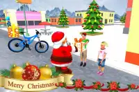 Virtual Santa BMX Bicycle Gift Delivery Rider Screen Shot 5