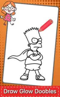 Draw Coloring For The Simpson Book Screen Shot 0