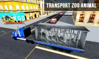 야생 동물 동물원 운송업자 3D 트럭 운전 게임 Screen Shot 4