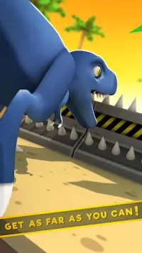 Dino Jurássico: Blue Raptor Trainer Race Game Screen Shot 5