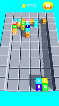 Chain Cube Merge: Tetris 2048 Screen Shot 3