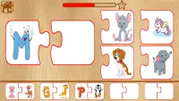Animal Matching Puzzle for Kids-Name,Food,Home,Mom Screen Shot 5