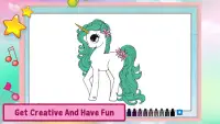 Unicorn Coloring Puzzle Games Screen Shot 2