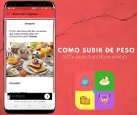 Como Subir de Peso y Dieta Para Engordar Rapido Screen Shot 3