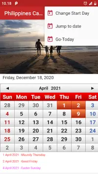 Philippines Calendar 2021 Screen Shot 2