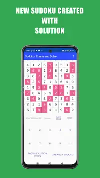 Sudoku Creator and Solver App Screen Shot 1