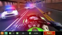 Moto fuga polizia Chase: moto vs poliziotti auto Screen Shot 10
