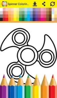 Fidget Spinner Coloring Game Screen Shot 2