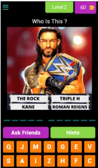 WWE QUIZ Game - Wrestler Quiz Game - 2021 Screen Shot 2