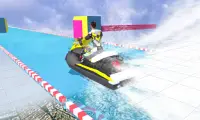 Water Slide Boat Racing Real Screen Shot 3