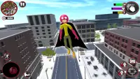 Flying Stickman Rope Hero - Crime City Rope Hero Screen Shot 0