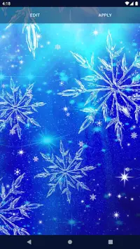 Snowflake Stars Live Wallpaper Screen Shot 6