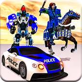 US police Robot Transform Horse game