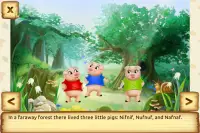 Three Little Pigs - Fairy Tale with Games Screen Shot 1