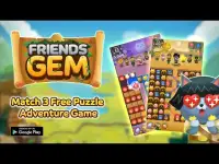 Friends Gem Treasure Squad! : Match 3 Free Puzzle Screen Shot 1