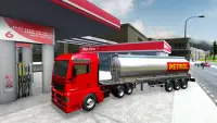 Oil tanker offroad truck simulator: mga laro sa Screen Shot 0