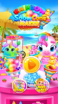 Rainbow Frozen Snowcone Maker - Glitter Desserts Screen Shot 0