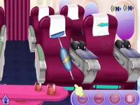 비행기 청소 - 소녀 게임 Screen Shot 1
