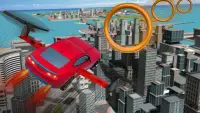 летающий Автомобиль Трюки Водитель город имитатор Screen Shot 1