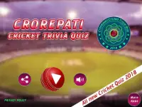 Crorepati Cricket Trivia Quiz Screen Shot 0
