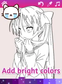 Anime Manga Coloring Pages wit Screen Shot 1