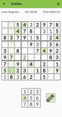 Sudoku - Time challenge Screen Shot 0