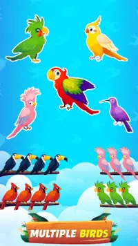 Bird Sort - Color Birds Game Screen Shot 0