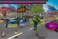 Panther Stickman Rope Hero City Crime Screen Shot 3