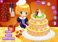 ドリームウェディングケーキメーカー - 女の子のための料理ゲーム Screen Shot 0
