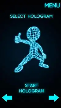 Hologram Stickman 3D Simulator Screen Shot 1