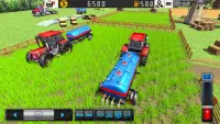 ग्रैंड फार्म सिम्युलेटर 3 डी: ट्रैक्टर खेती के खेल Screen Shot 0