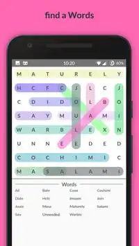 Word Search games Screen Shot 1