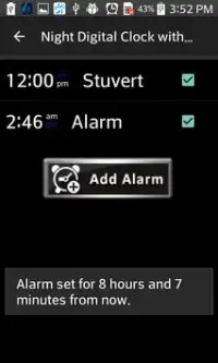 Night Digital Clock With Alarm Screen Shot 7