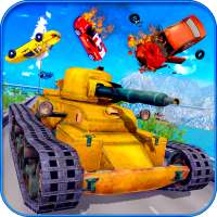 Real Tank Fighting Traffic Riding 3D