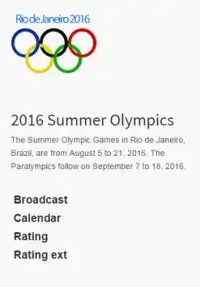 2016 Summer Olympics Screen Shot 0