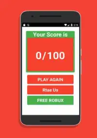 Free Robux - Quiz Now Screen Shot 1