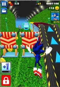 Subway sonic super rush adventure 3D for 2018 Screen Shot 0