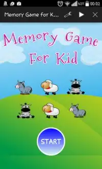 Memory Game for Kid Screen Shot 0
