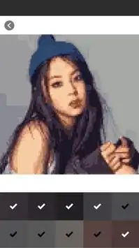 Korean Artist Coloring Book - Color By Number Screen Shot 1