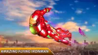 Flying Iron Superhero Man - City Rescue Mission Screen Shot 0