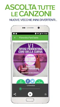 FanChants: Canzoni e Cori dei Tifosi Fiorentina Screen Shot 1