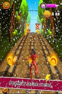 Ladybug Adventure:subway cat noir surf Screen Shot 1