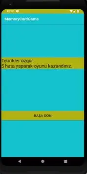 Hafıza Kart Oyunu Screen Shot 3