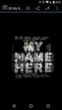 3D My Name Steampunk Fonts LWP Screen Shot 4