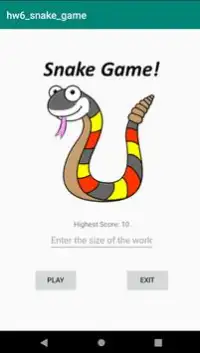 stupid snake game Screen Shot 2