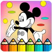 How To Color Mickey Mouse -Free Coloring For Kids-