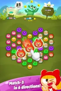 Momo Pop - Jogo de match 3 e hexa puzzle Screen Shot 0