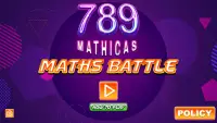 789 Mathicas - Maths Battle Game Screen Shot 0
