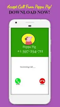 Phone Call Simulator For Pepa pig Screen Shot 1